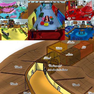 Plan des chambres des 4 filles
