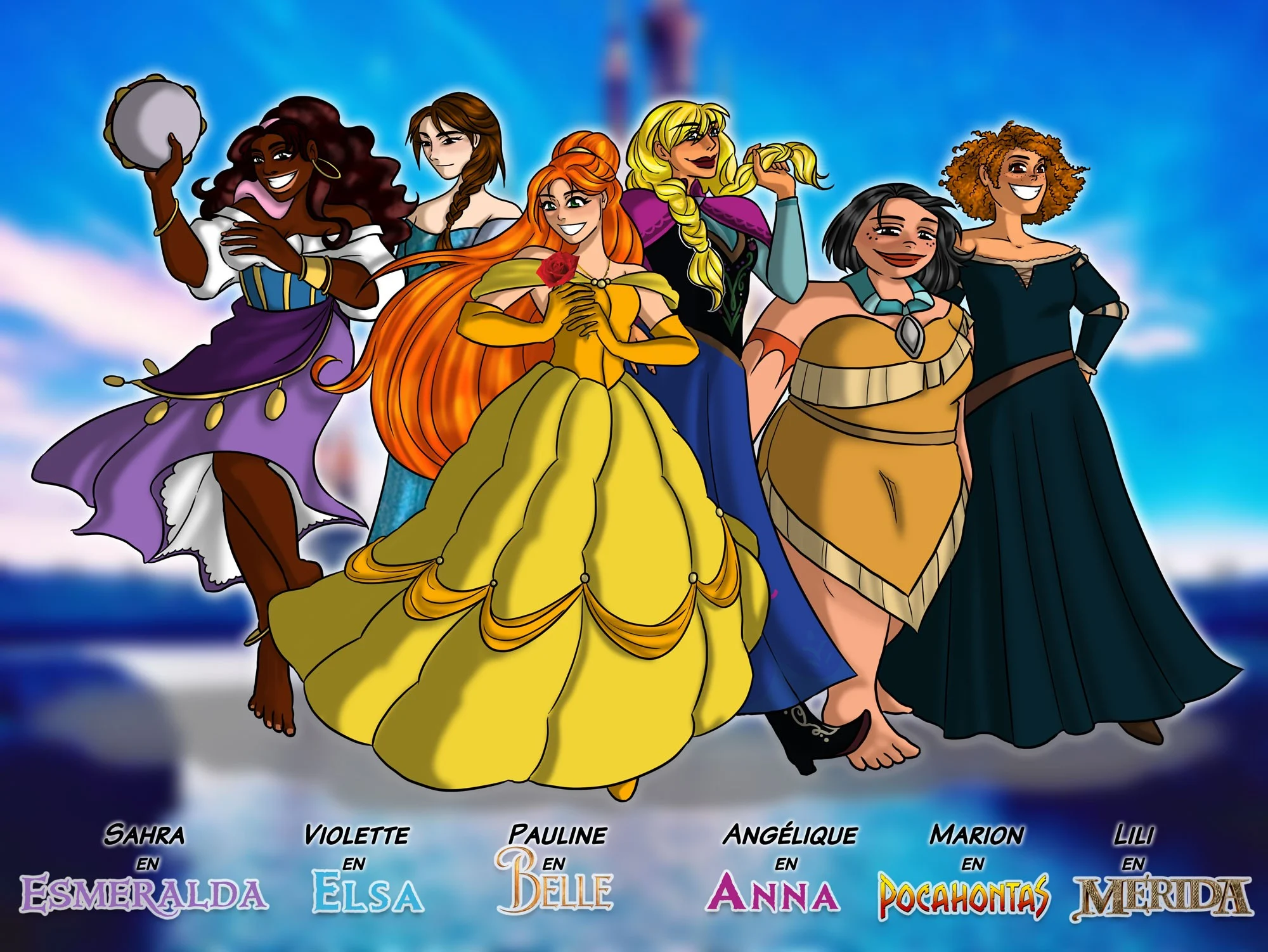 Cosplay Disney princesses