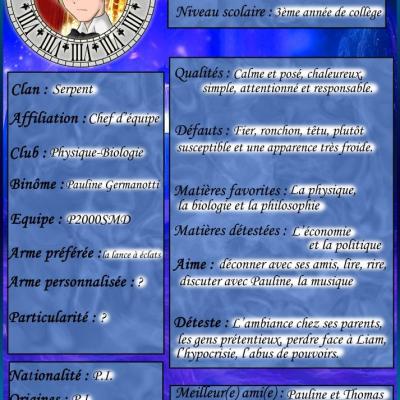 Fiche personnage : Léo