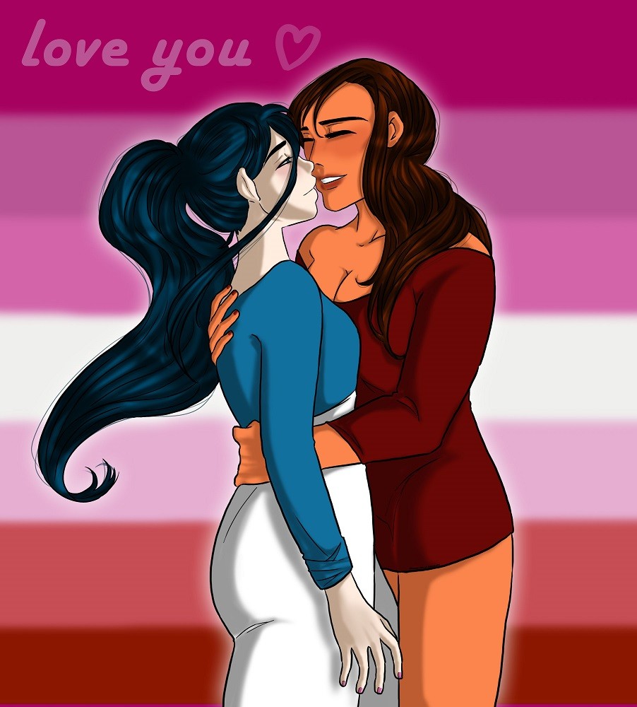 Jennifer et Sabine - baiser
