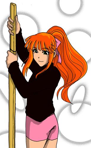 Pauline et son sabre