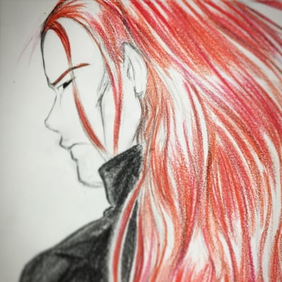 Tybalt (crayons de couleur)