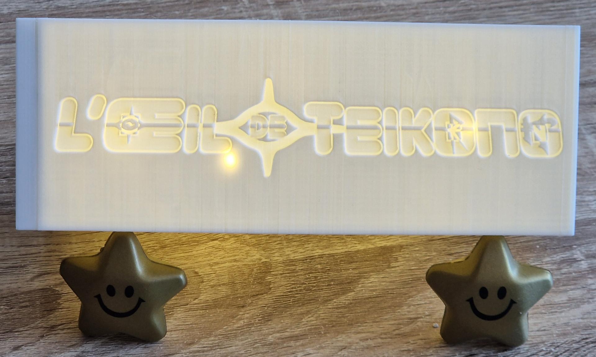 Plaque imprimée en 3D
