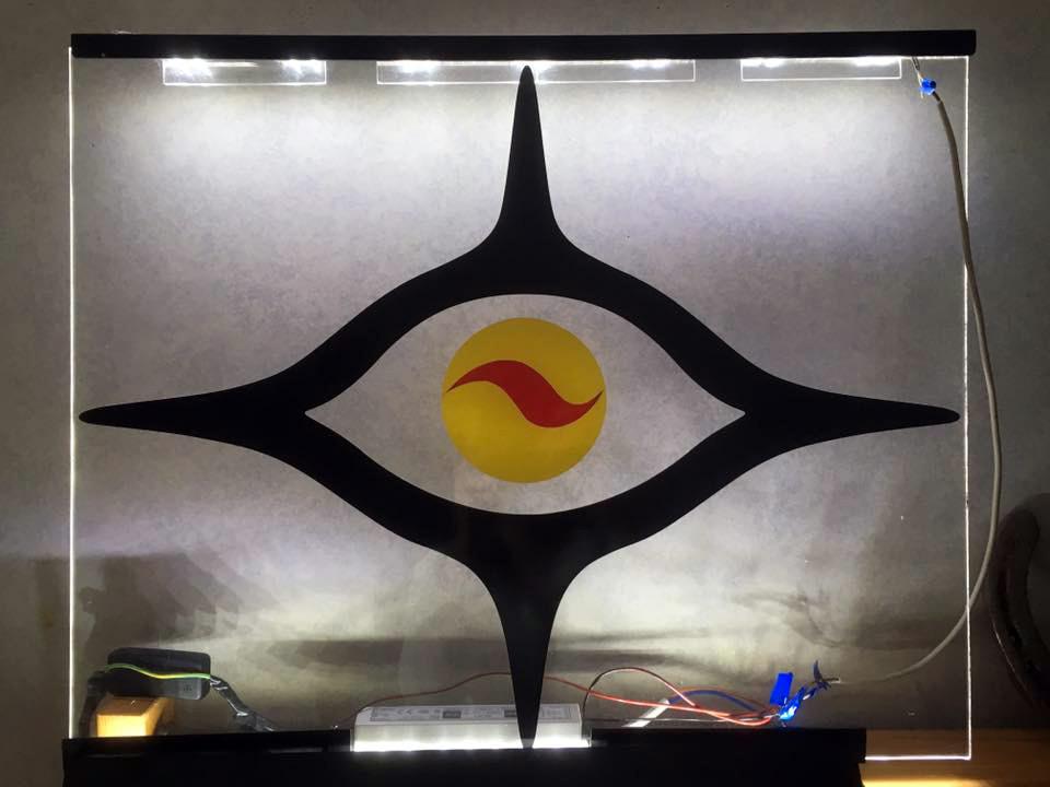 Lampe en Plexiglas